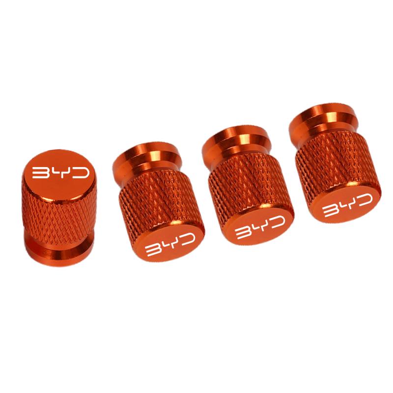 4pcs Car Wheel Tire Valve Caps Tyre Stem Covers for BYD Atto 3 Yuan Plus Yuan UP Song Plus Seal Dolphin Seagull Sealion Shark