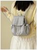 Schoolbag Korean ins Lightweight Nylon Plaid Backpack 1011 New Large Capacity Lazy Wind Versatile Drawstring Small School Bag
