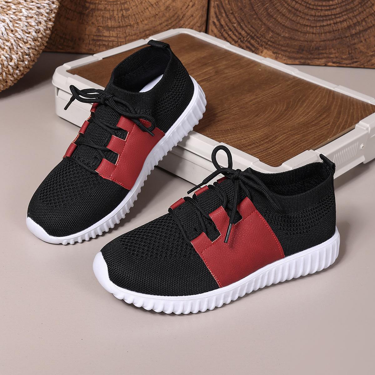 22 new autumn breathable fly-woven surface casual simple student sports shoes 35