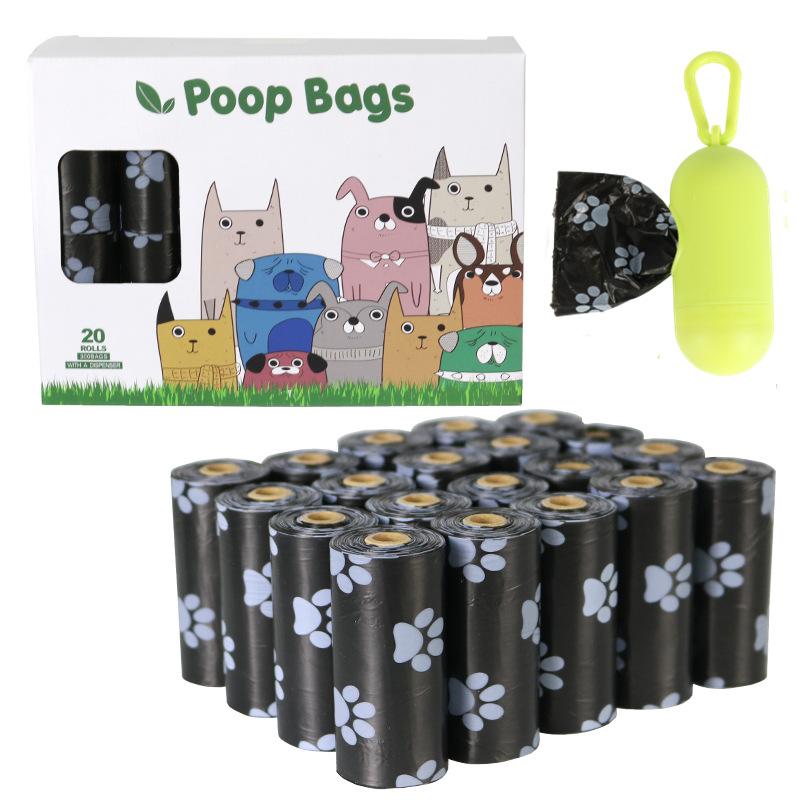 EPI Biodegradable Dog Poop Bags Lavender Scented Pet Poop Bags With Holder Extra Thick Leakproof Dog Poop Bags With Dispenser