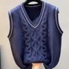 Women's Vest Knitted Tank Top for Spring and Autumn Wear New Women's Sweater Winter V-neck Loose