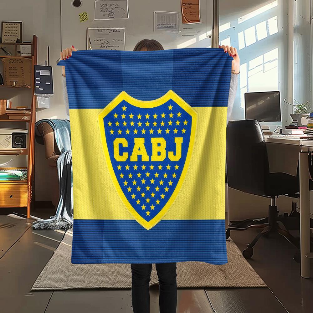 Club Atlético Boca Juniors Flannel Blanket, High quality Comfortable for All Seasons, Home Decor, Warmth and Comfort