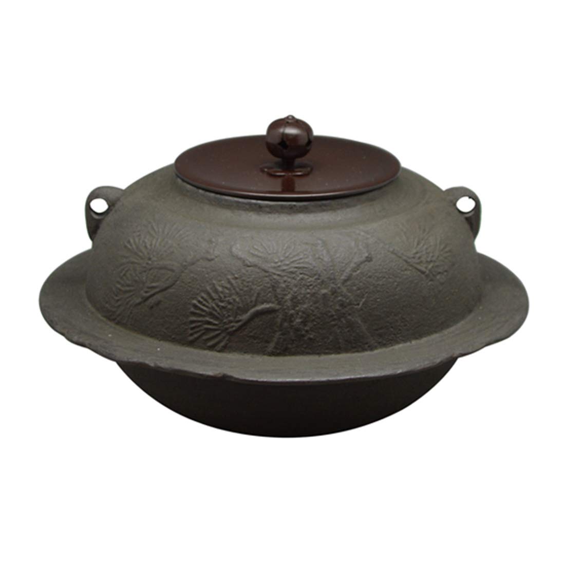 

Itousyouchuzou Tea Diameter x Height Standing hearth Old pine crest Kettle, Brown, Size 23.8 14.8 cm, kettle, коричневий