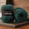 25g/Ball Soft Winter Hand Knitting Material DIY Alpaca Mare Fur Ball Warm Plush Chunky Mohair Yarn Scarf Luxury