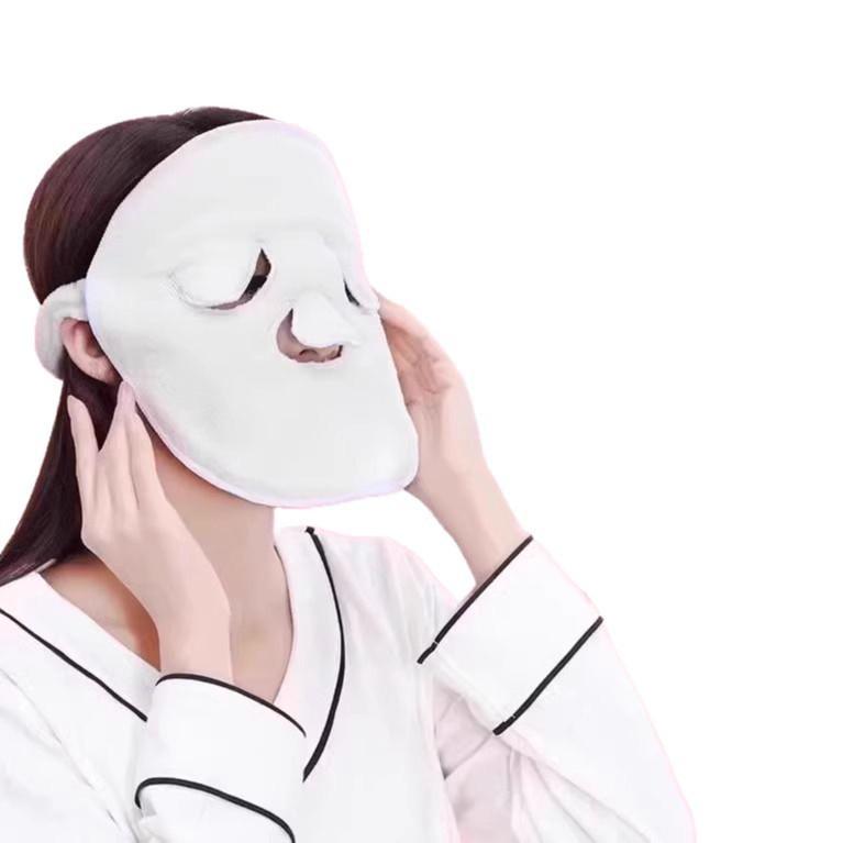 Heated Facial Towel Mask for Hot and Cold Compress Therapy
