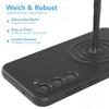 Coque de protection - BOOLING - Samsung Galaxy S24 - Silicone souple - Noir - 2 verres trempés