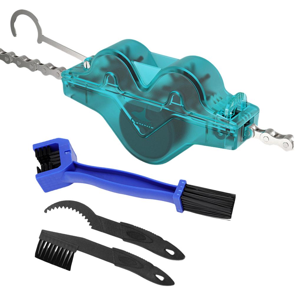 Fahrradkettenreiniger mit Bürste Fahrradkettenreinigungswerkzeug Tragbarer Fahrradkettenreiniger Kettenreiniger für Mountainbikes