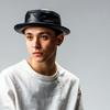 Reck Hatter Γνήσιο Δέρμα Αρνιού Καπέλο Pork Pie για Άνδρες Χειμώνα, RH-326, Μαύρο, Άνοιξη, Φθινόπωρο,