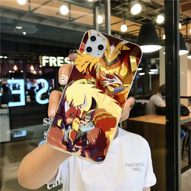 Etui na telefon Digimon Adventure anime dla iphone 12 pro max mini 11 pro XS MAX 8 7 6 6S Plus X 5S SE 2020 XR