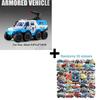 1:36 8-Wheel Conqueror Armored Car Toy Models Metal Diecast Simulation Off-road Cars Pull Back Doors Opened Sound Light Gifts