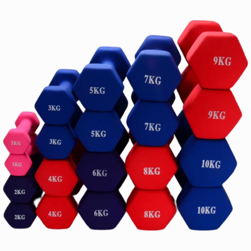 Dipped Hex Dumbbell Pair