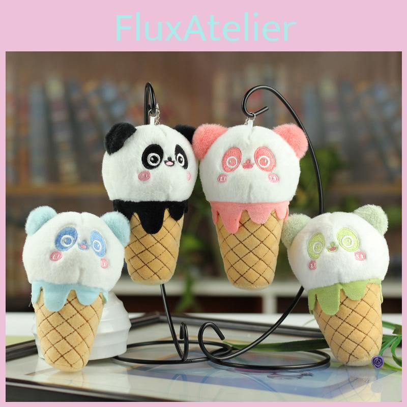 Cute And Adorable Cone Panda Keychain Plush Toy Bag Pendant