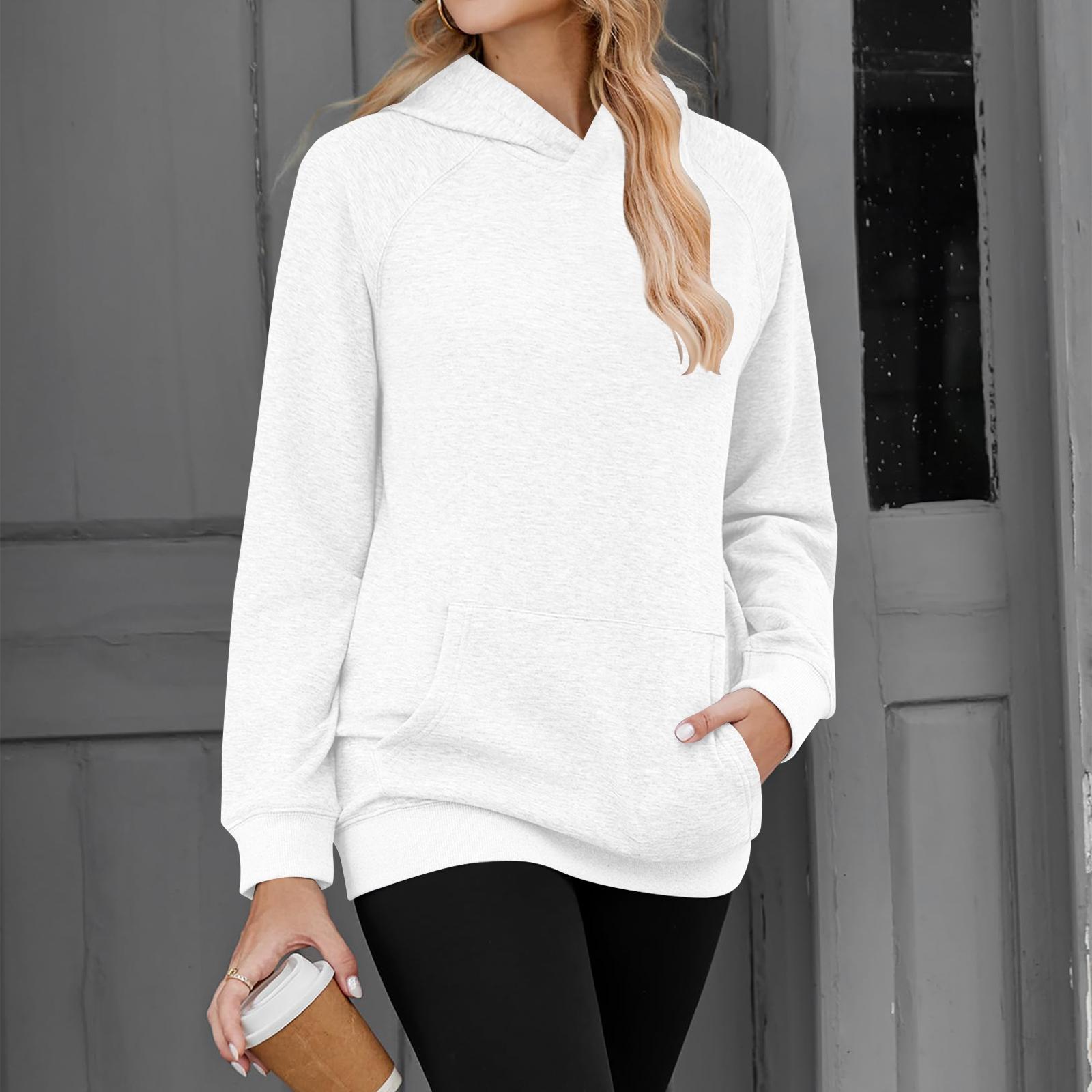 

Women s Solid-color Fashionable Long-sleeved Top XL