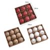 9pcs 8cm Glitter Christmas Balls Pendant Foam Xmas Tree Ornaments  Home Decoration