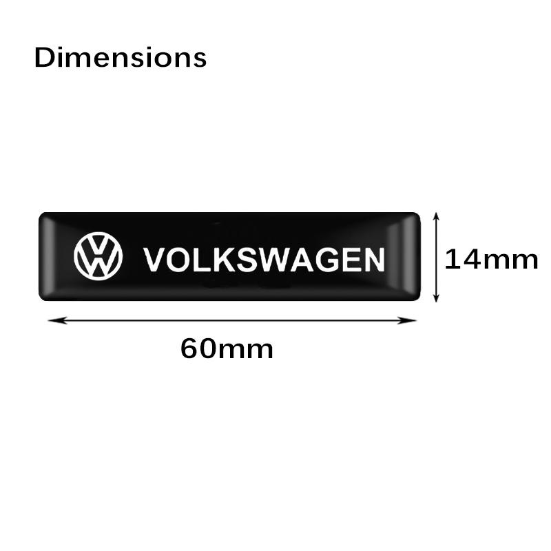 Pentru VOLKSWAGEN VW 10 Bucăți Styling Auto Insigne Autocolante 3D Epoxy Vinil Pentru Volkswagen B6 Jetta Touran VW GTI Golf Passat Embleme Auto