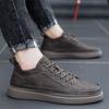 Spring men's shoes new men's sports and leisure British black leather shoes work versatile dress business trendy shoes