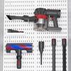 Wall-Mounted Pegboard Organizer with Accessories: Versatile Punch-Free Hanging System for Kitchens, Tool Rooms, and E-Sports Rooms.