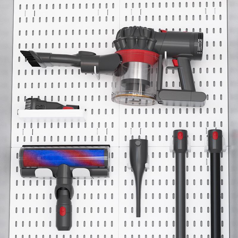 Wall-Mounted Pegboard Organizer with Accessories: Versatile Punch-Free Hanging System for Kitchens, Tool Rooms, and E-Sports Rooms.