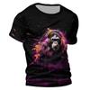 Chimpanzees 3D Tshirt For Men Fashion Hip Hop O-neck Short Sleeve Tops Harajuku Men's T-shirts Oversized Tees Shirt Man Clothing