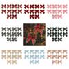 10Pcs/set Various Style Christmas Plaid Bow Plaid Bow Christmas Garland Accessories  Christmas