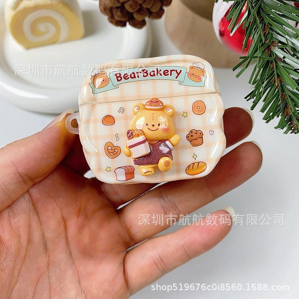 Brown Butter Bear for Airpodspro1 Generation Earphone Case Apple 1 Generation New AirPods 1 /1 Generation