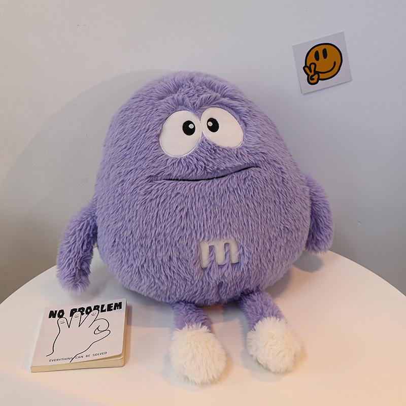 Chocolate Bean Doll Plush Toy Girls Sleeping Pillow Doll Rag Doll Gift for Best Friends and Children