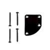 Metal Guitar Neck Plate 4 Holes Guitar Neck Joint Board Mounting Plate Electric Guitar Bass Replacement Parts Durability