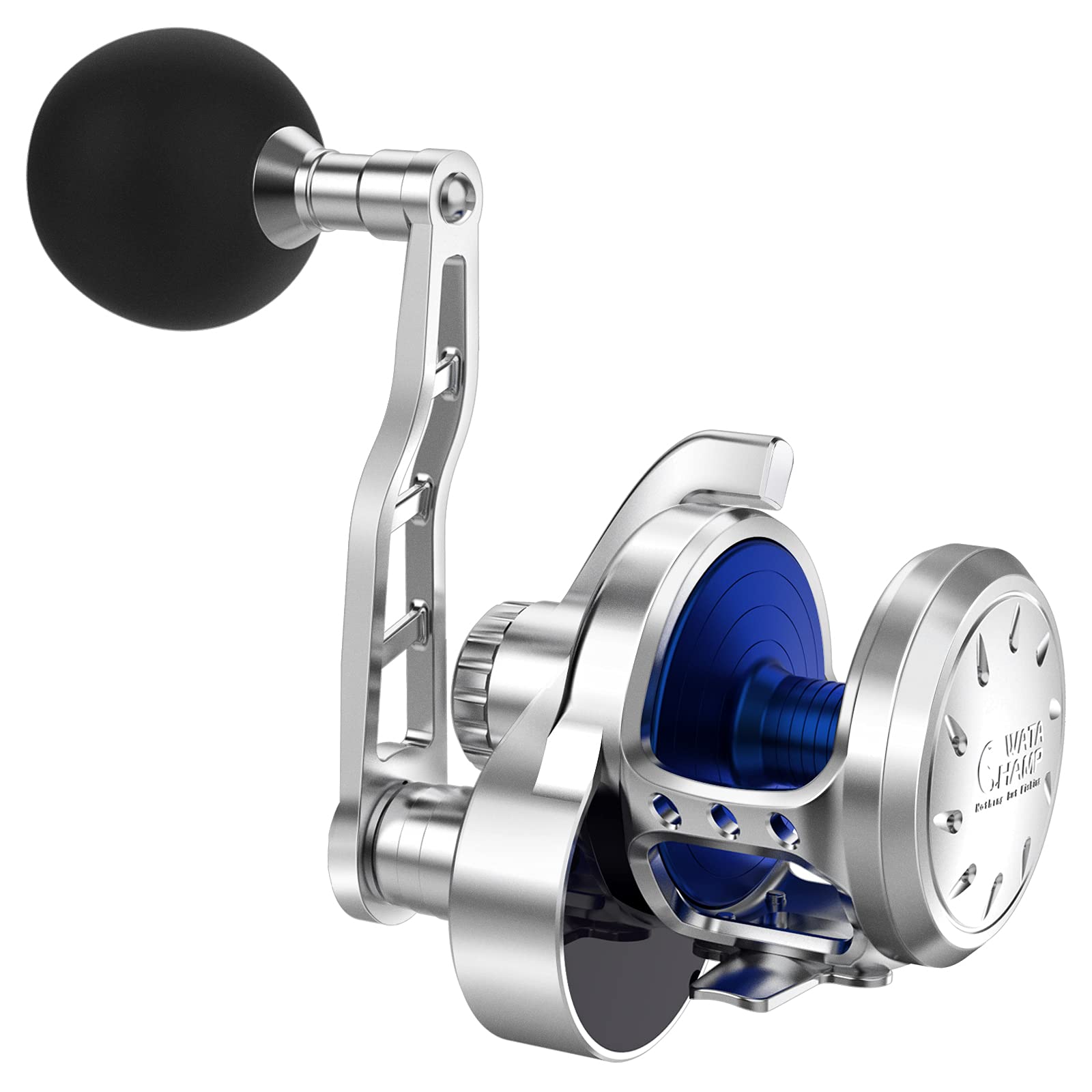 

WATACHAMP Caribbean Jigging Large Game Lever Drag Reel with Power Precision Machined Alloy Gear Ratio Maximum Drag Force for Sea Boat and Slow Jigging