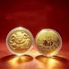 1Pcs 2027 Year Of The Sheep Commemorative Medal Imitation Gold Foil Unique Collectible For Festival Gifting Hobby Collection