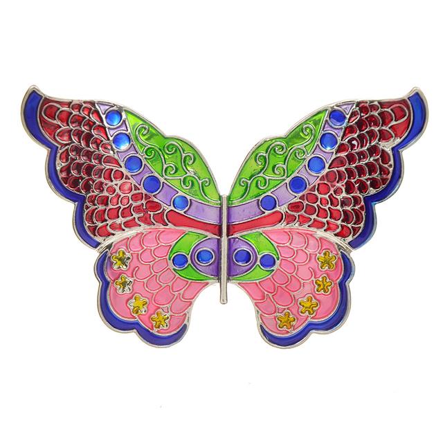 Latest Enamel Butterfly Brooches For Women Winter Coat Stylish Stylish Jewelry Gorgeous Accessories High QualityFashion Jewelry зелёный