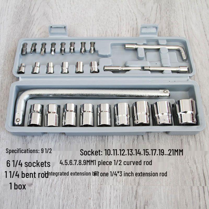 Dafei Электрический гайковерт с экономией усилий для ремонта автомобилей и велосипедов, Комбинация торцевых инструментов для домашнего использования