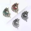 1Pc Luxury Rhinestone Horse Brooches Women Men Vintage Colorful Crystal Handsome Alloy Brooch Badge Pin New Year Jewelry Gift