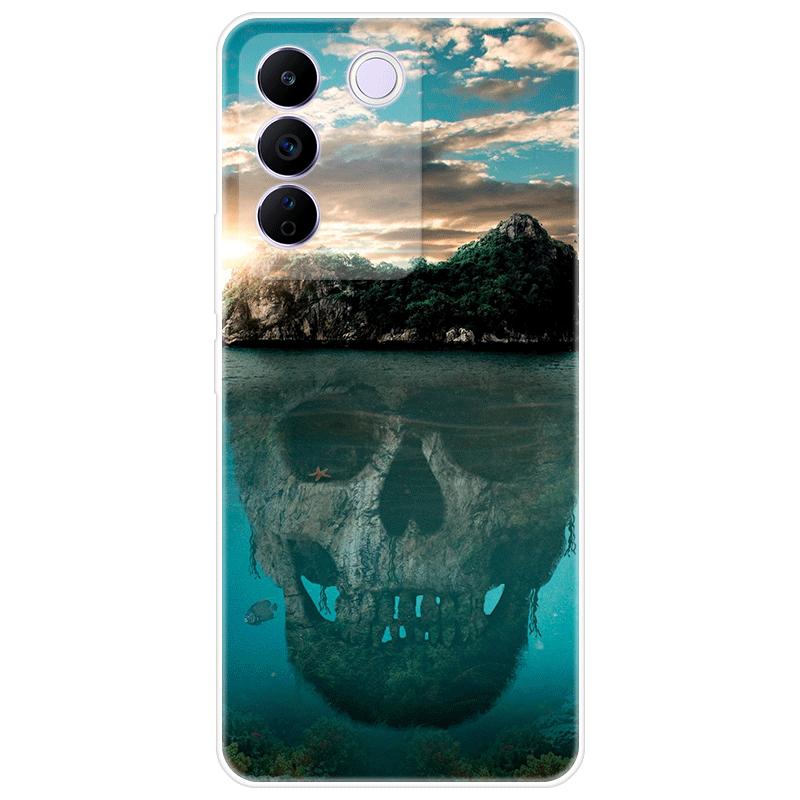 For Vivo V27e V 27e Case Soft Silicone Back Cover Cartoon Phone Case Diversification