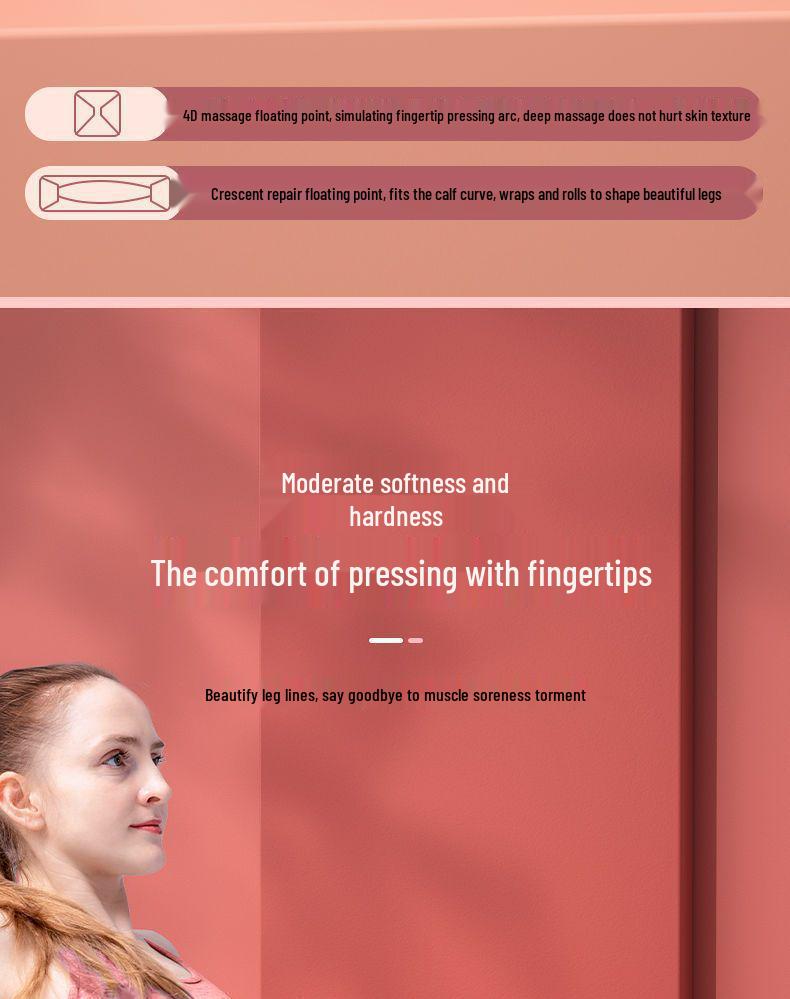 Beginners Foam Roller & Wolf Tooth Massage Stick for Muscle Relaxation, Non-Leg Slimming, and Fascia Fitness Yoga