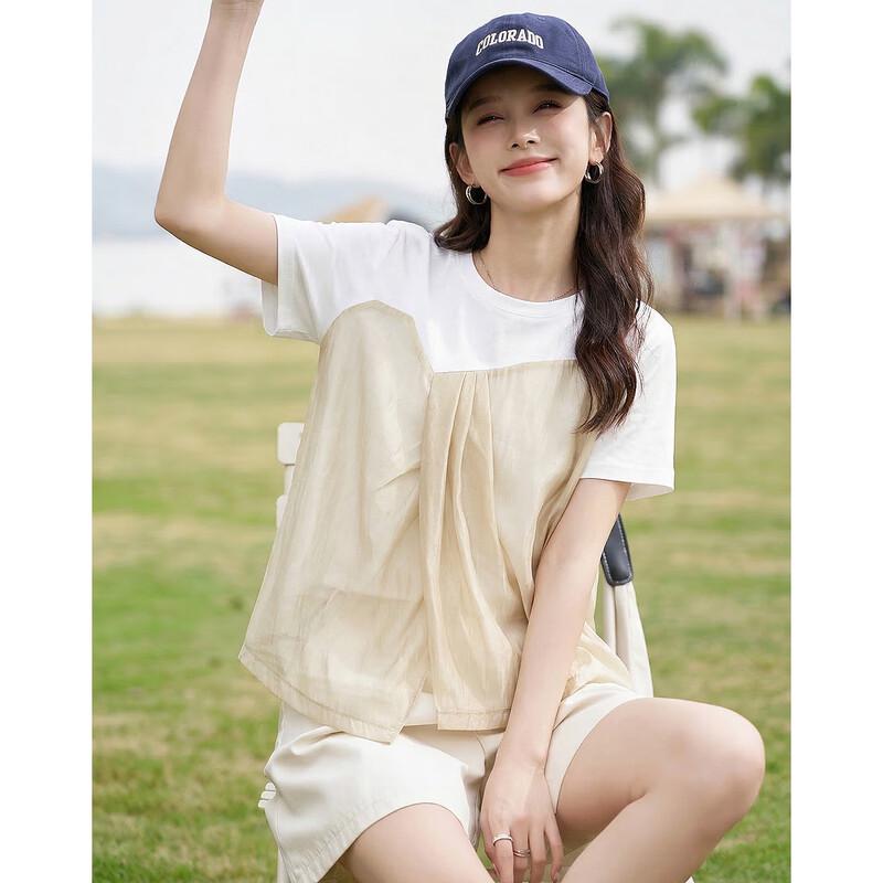 

Demana Women s Color-Block Short Sleeve T-Shirt XL