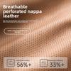 Luxury Car SUV Universal Nappa Leather Car Seat Cover Comfortable Memory Foam Perforated Leather Cushions Car Seat Protection
