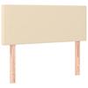 Vidaxl Letto Continentale Con Materasso, Crema, Tessuto, 90X200 Cm