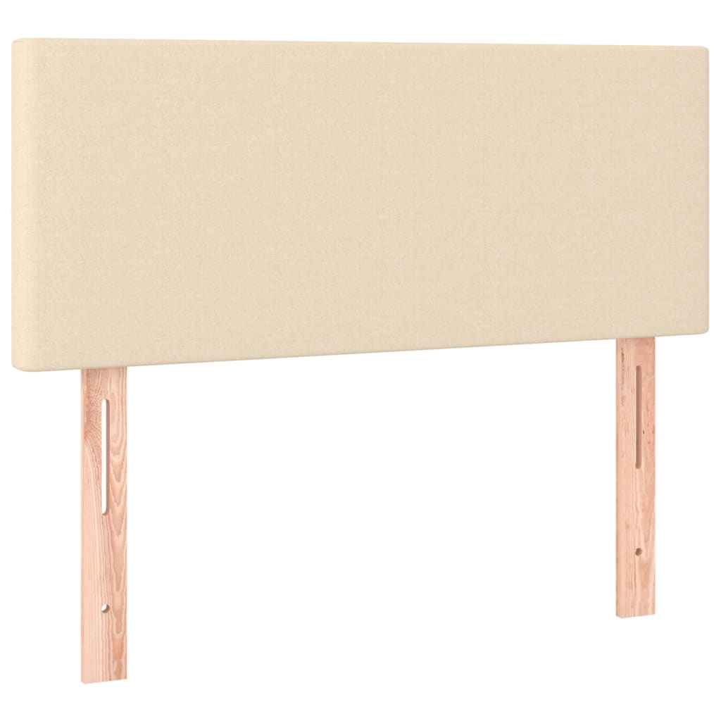 Vidaxl Letto Continentale Con Materasso, Crema, Tessuto, 90X200 Cm