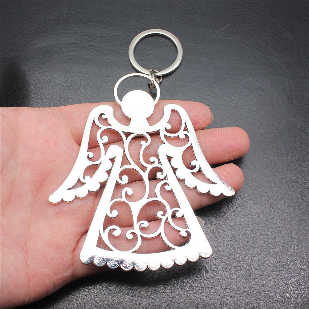 Angel Wings Feathers Heavenly Keychain for Girls Hot Sale Streetwear Bridesmaid Gift Retro Phone Charm