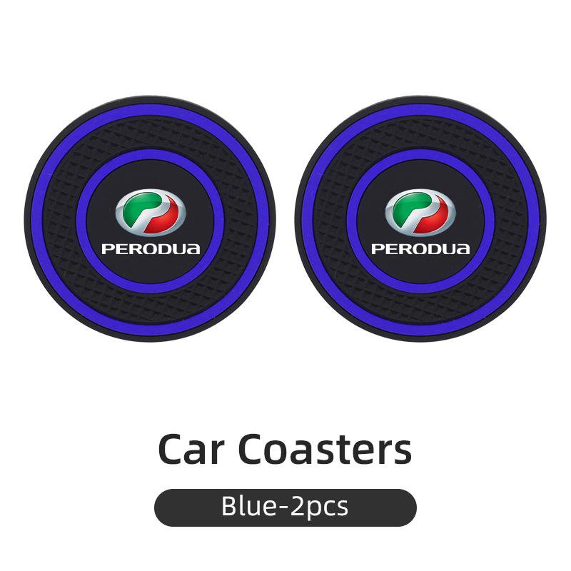 

2pcs Car Cup Holder Non-Slip Cup Coaster Silicone Pad Mat Auto Accessories For Perodua Axia Bezza Myvi Alza Ativa Aruz