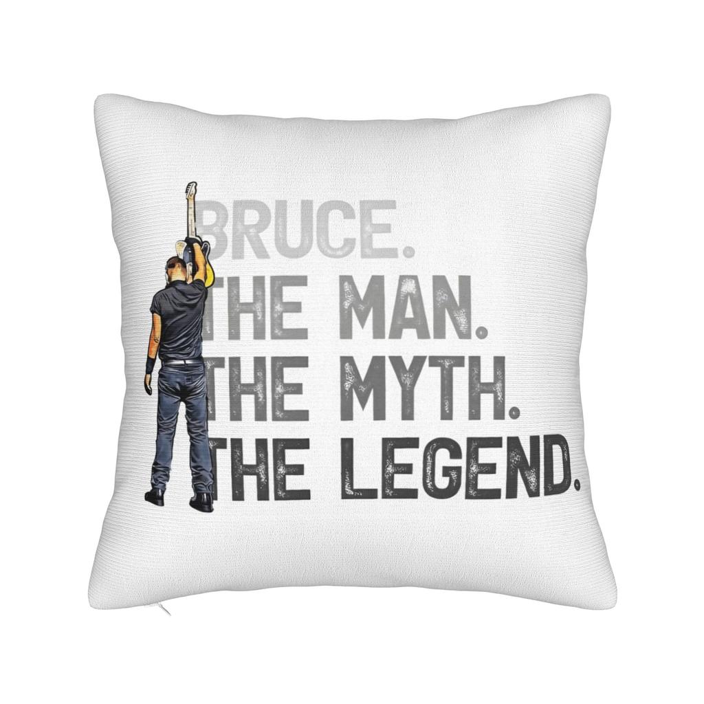 Bruce The E Street Band Springsteen Square Pillow Cases Rock USA 80s Cushion Cover Custom Decorative Pillowcase for Sofa 45x45cm