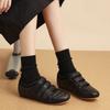 Fashion Women's Ballet Flat Shoes 2025 Summer New Casual Sports Shoes Retro Round Toe Comfortable Flat Outside Soft Shoes Zapatos Mujer