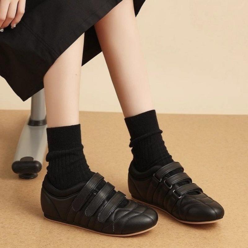 Fashion Women's Ballet Flat Shoes 2025 Summer New Casual Sports Shoes Retro Round Toe Comfortable Flat Outside Soft Shoes Zapatos Mujer
