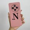 For Redmi 14C 4G 5G Case Cute Initial Letters Shell Soft Silicone Phone Cover Little Mi Poco C75 PocoC75 Shockproof TPU Fundas