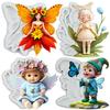 Flower Fairy Silicone Mold Butterfly Fairy Fondant Molds Cake Decorating Tools Theme Cake Dessert Decorated Chocolate Candy Mold