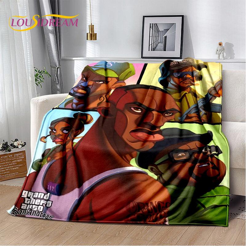 Grand Theft Auto GTA Game Gamer Soft Plush Blanket,Flannel Blanket Throw Blanket for Living Room Bedroom Bed Sofa Picnic Cover