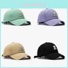 Cotton Baseball Cap For Women With Embroidered Letter Design Summer Sun Protection Casual Outdoor