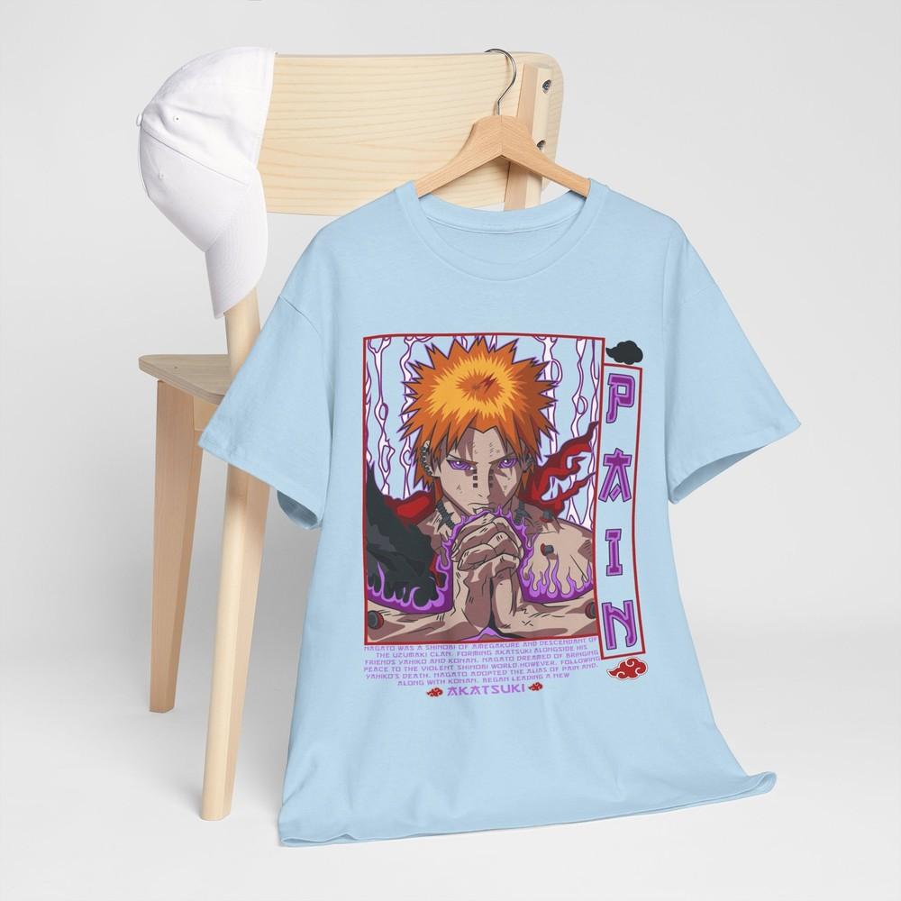 Naruto Itachi Uchiha Tshirt Pain Akatsuki Horror Anime Gift shirt clothes M