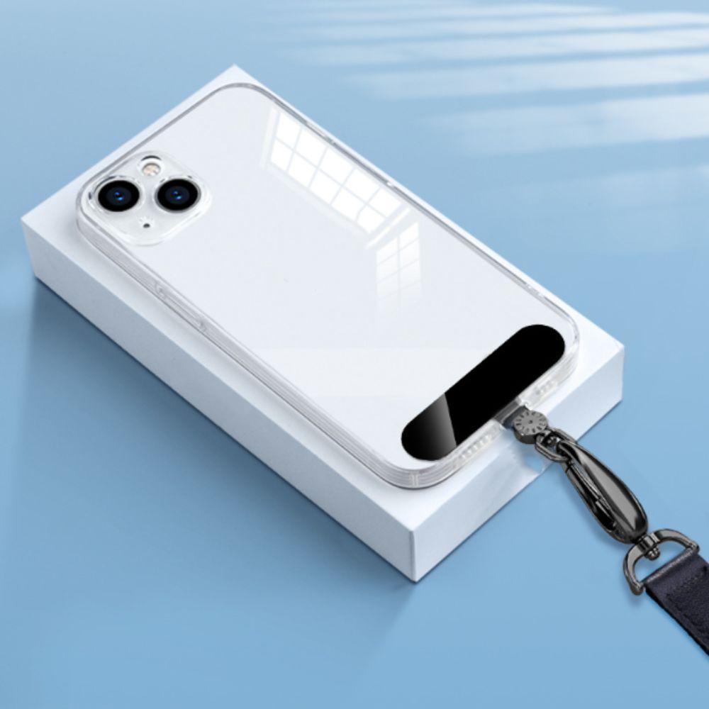 Hanging Cord Metal Phone Patch 360° Rotatable Phone Card Clip Phone Lanyard Gasket Replacement