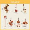 Mushroom Pulling Theme Doll Massage Hammer Wallet Plush Keychain Pendant Bag